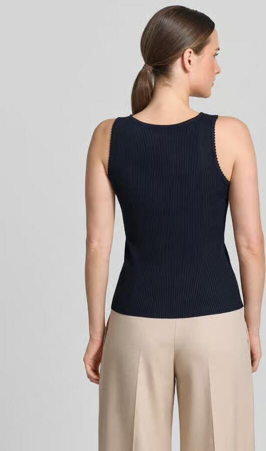 Zero Tricottop van viscosemix in riblook - Foto 4