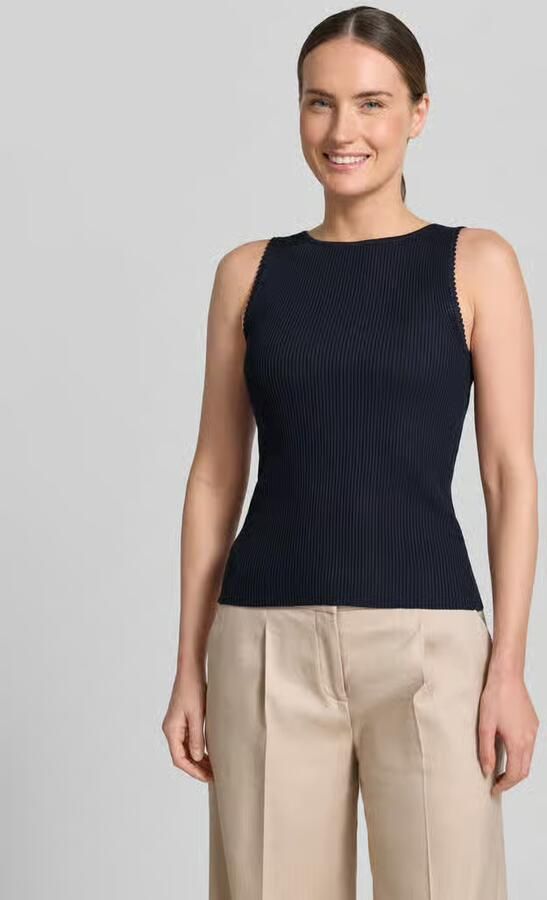 Zero Tricottop van viscosemix in riblook - Foto 3