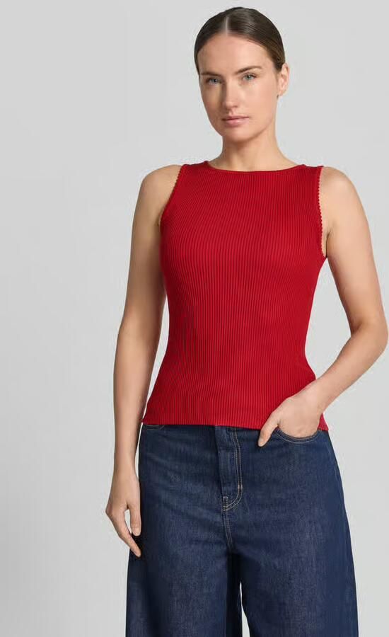 Zero Tricottop van viscosemix in riblook - Foto 3