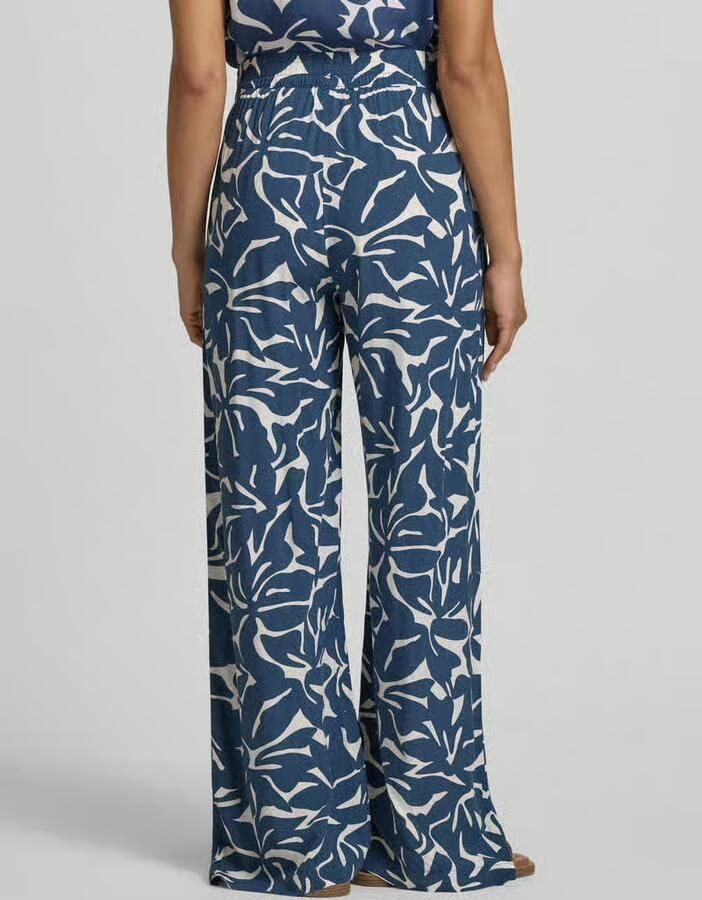 Zero wide fit broek van pure viscose - Foto 3