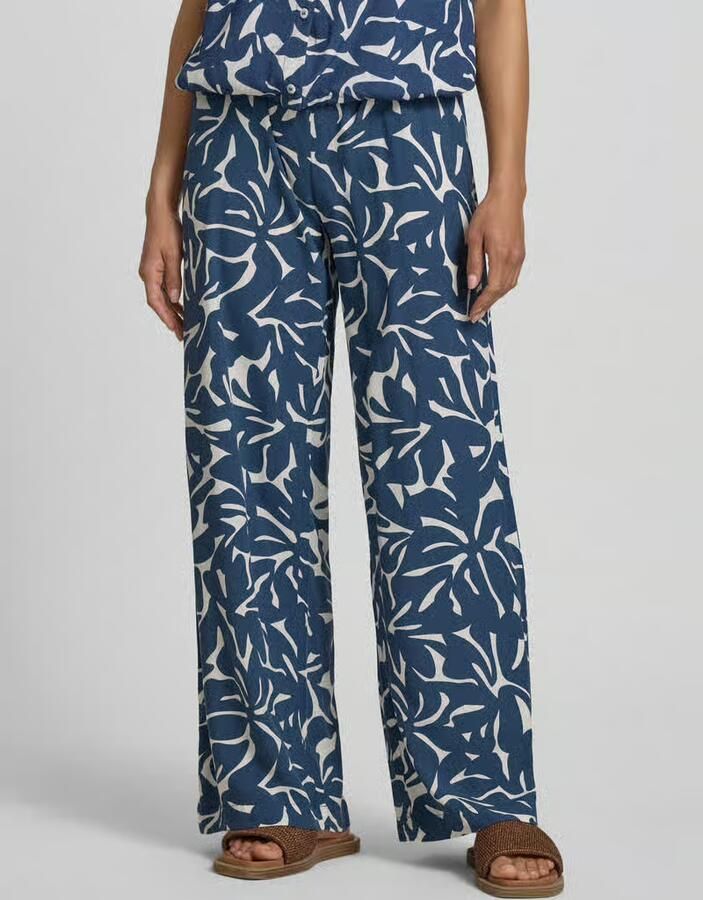 Zero wide fit broek van pure viscose - Foto 2