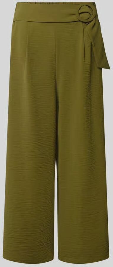 Zero wide fit culottes met structuurpatroon