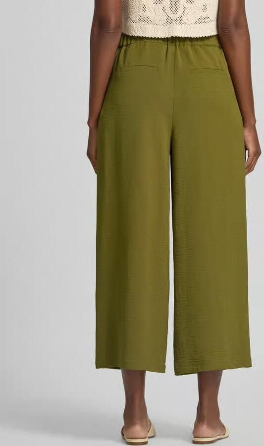 Zero wide fit culottes met structuurpatroon - Foto 3