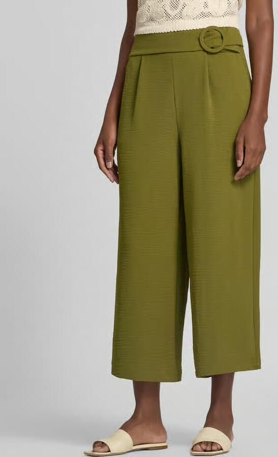 Zero wide fit culottes met structuurpatroon - Foto 2