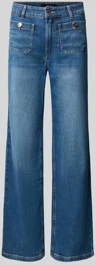 Zero wide fit jeans met klepzakken