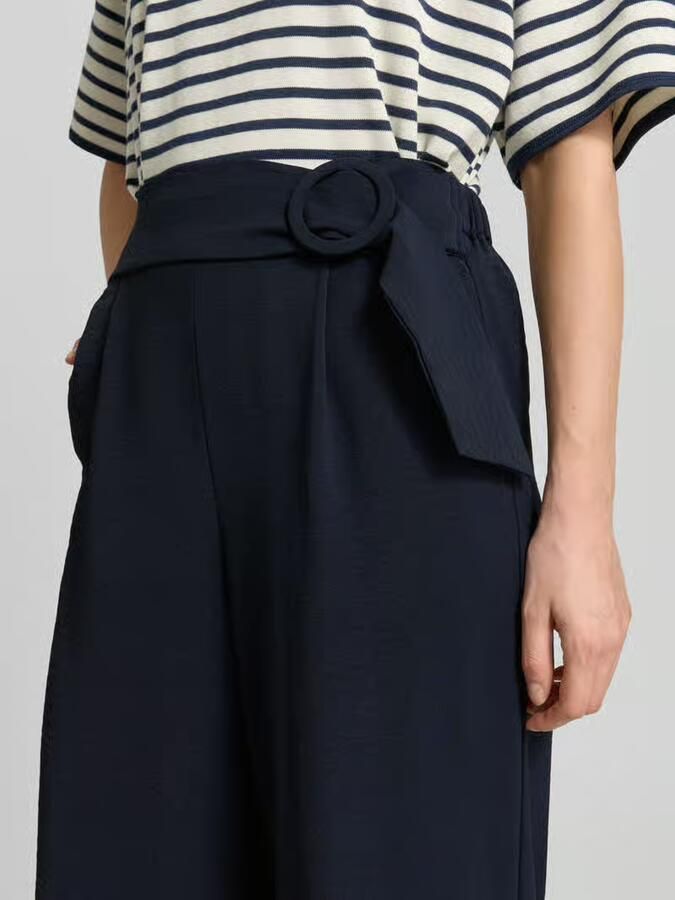 Zero wide fit stoffen broek met bandplooien - Foto 2