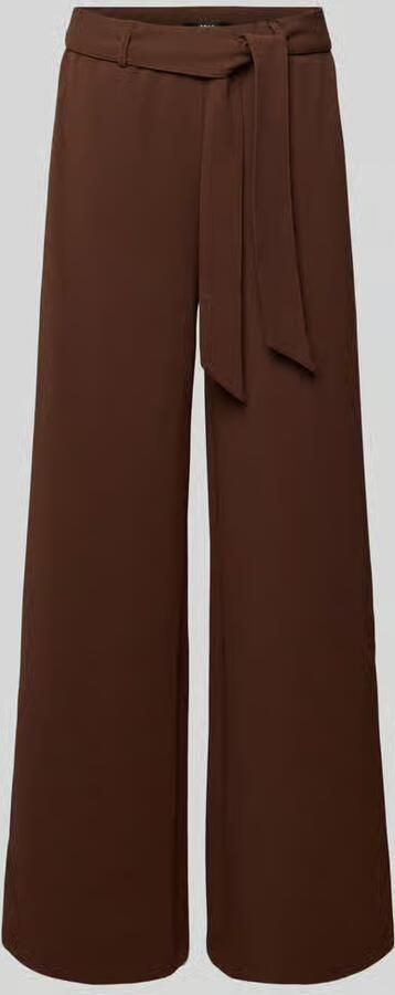Zero wide leg broek met strikceintuur