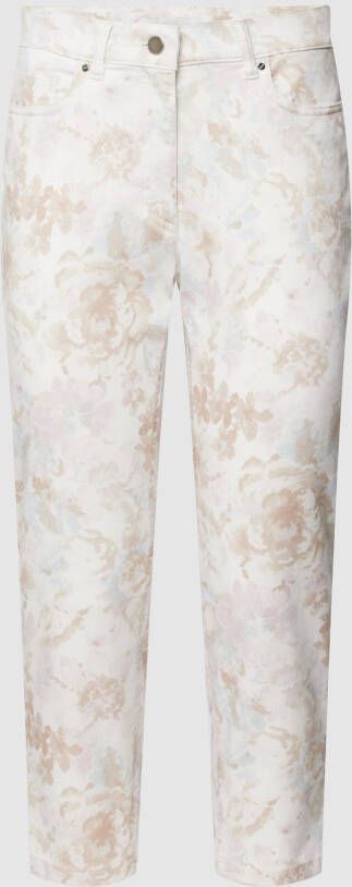 Zerres Stoffen broek met bloemenprint model 'GRETA'
