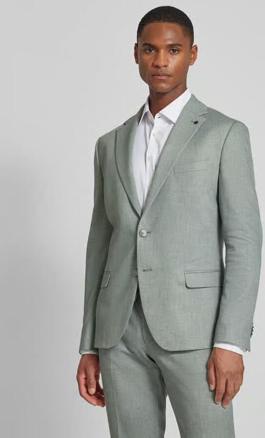 Zuitable slim fit 2-knoops colbert met klepzakken model 'Nick' - Foto 8