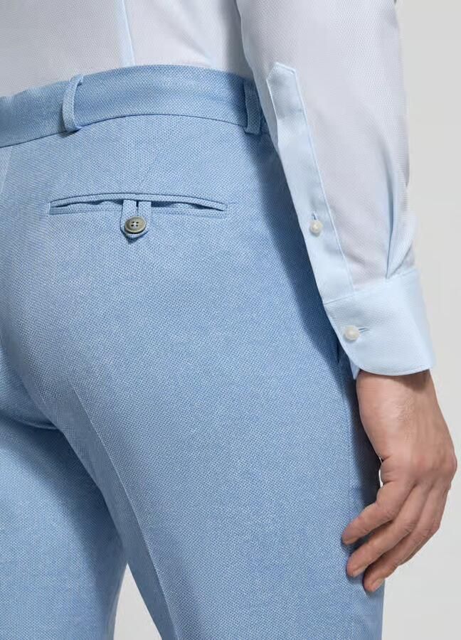 Zuitable Broek met persplooien en vetersluiting model 'SpartaFlex'