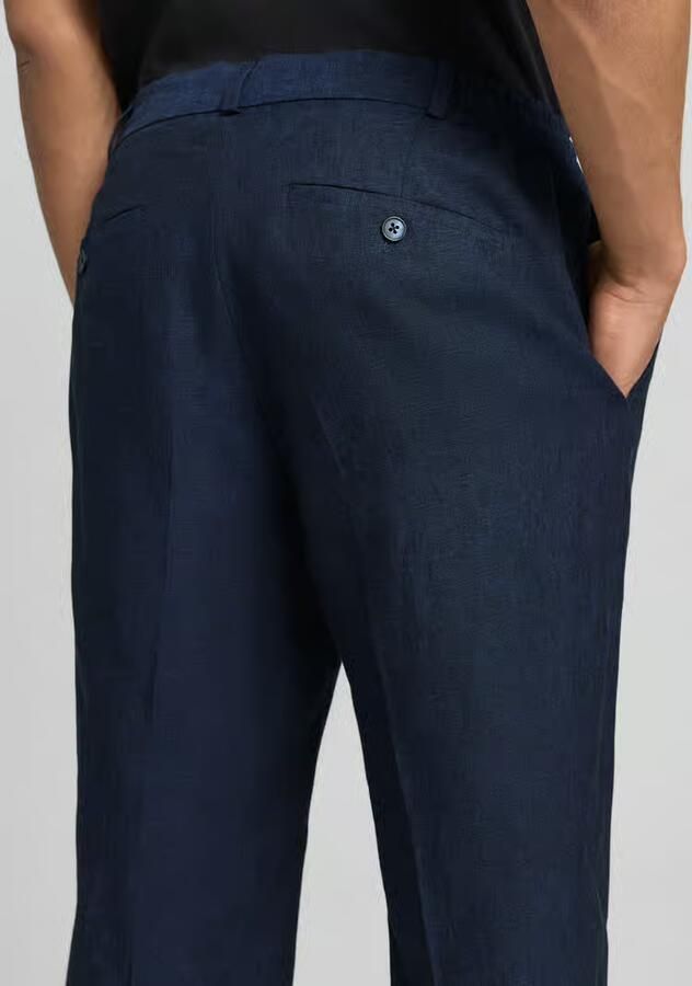 Zuitable Linnen broek met vouw model 'DiUnic'