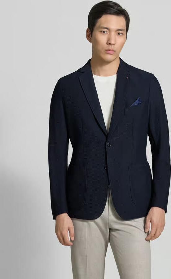 Zuitable regular fit colbert met structuurpatroon model 'Bob' - Foto 2