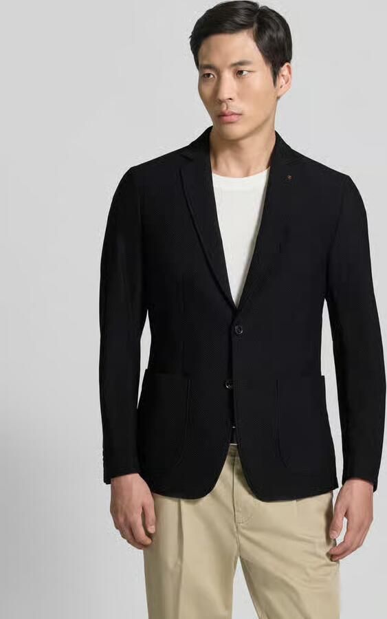 Zuitable regular fit colbert met structuurpatroon model 'Bob' - Foto 2