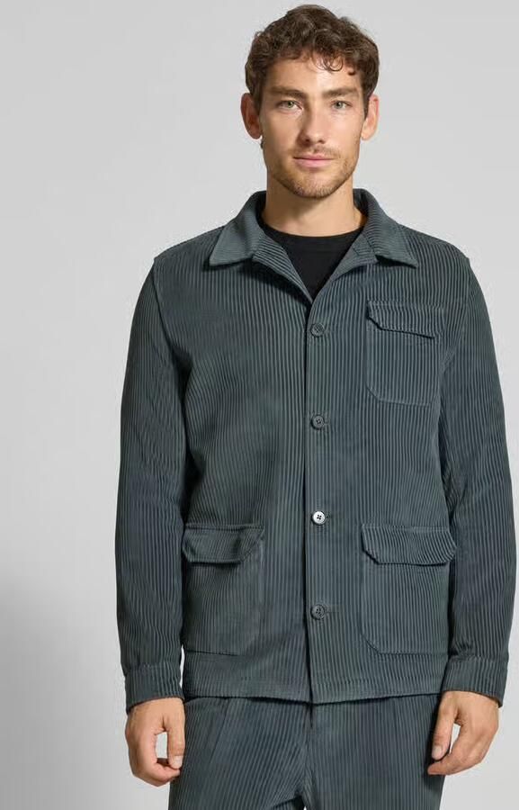 Zuitable Regular fit overshirt met platte kraag model 'John' - Foto 2