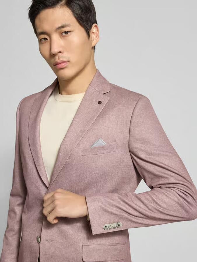 Zuitable slim fit 2-knoops colbert met klepzakken