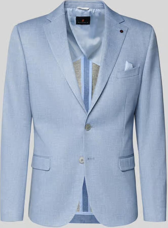 Zuitable slim fit 2-knoops colbert met klepzakken model 'Nick' - Foto 2
