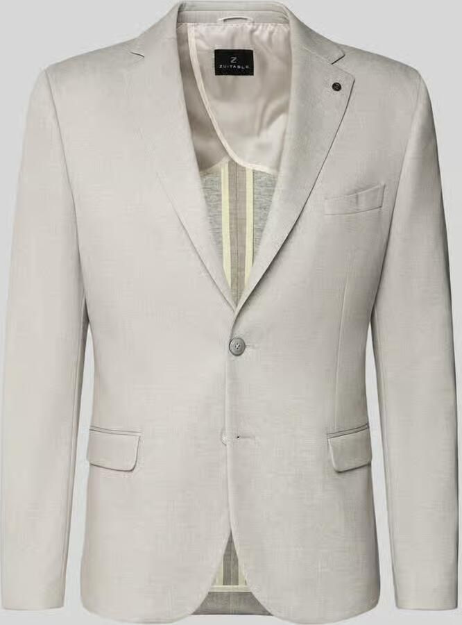 Zuitable slim fit 2-knoops colbert met klepzakken model 'Nick' - Foto 6