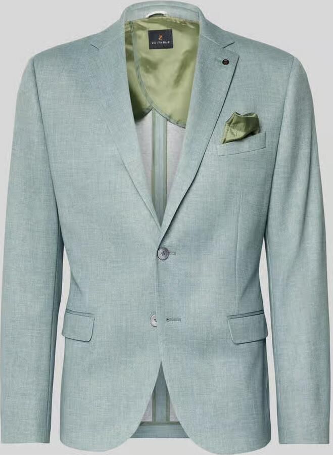 Zuitable slim fit 2-knoops colbert met klepzakken model 'Nick' - Foto 6