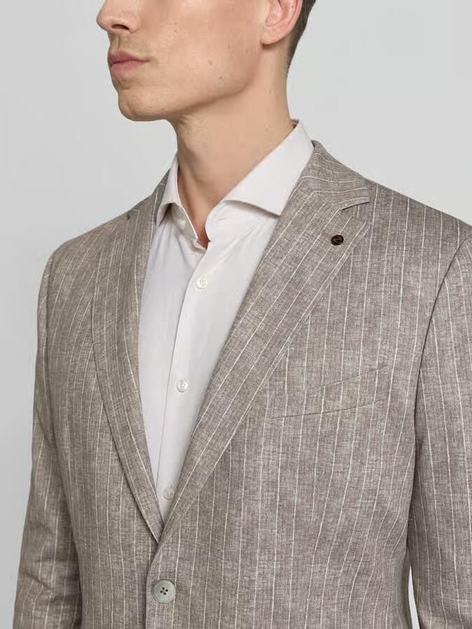 Zuitable slim fit 2-knoops colbert met klepzakken model 'Nick'