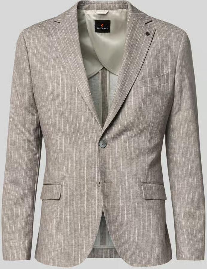 Zuitable slim fit 2-knoops colbert met klepzakken model 'Nick' - Foto 2