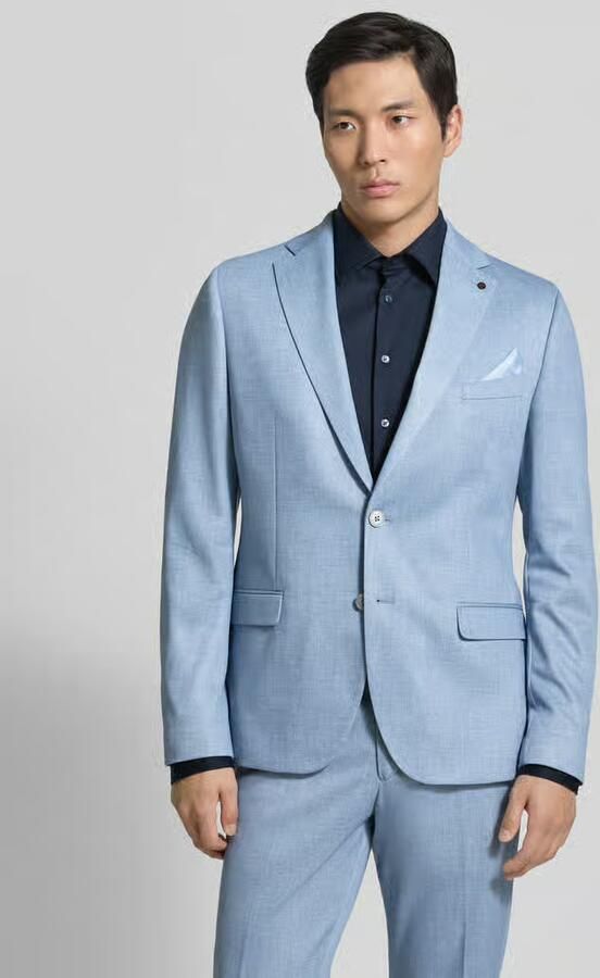 Zuitable slim fit 2-knoops colbert met klepzakken model 'Nick' - Foto 7