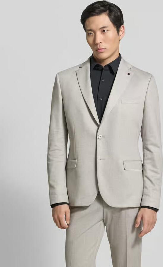 Zuitable slim fit 2-knoops colbert met klepzakken model 'Nick' - Foto 8