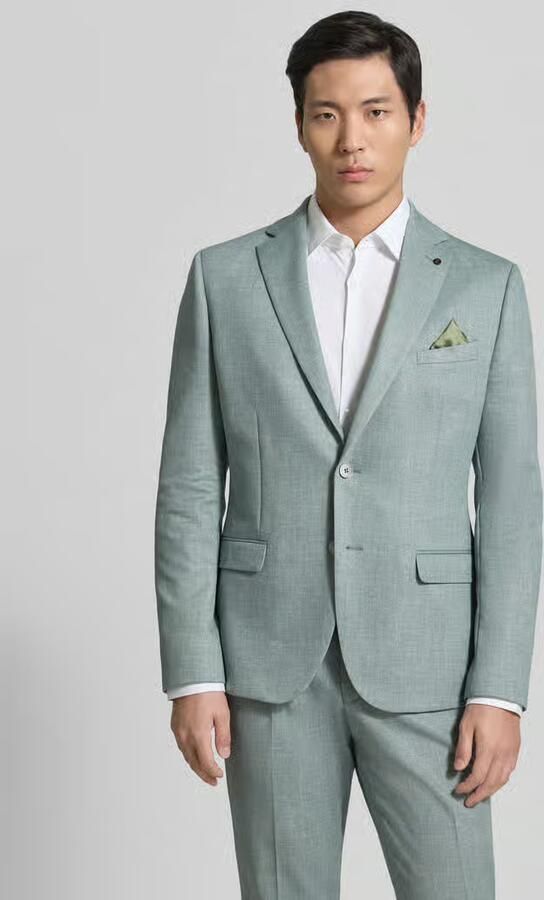 Zuitable slim fit 2-knoops colbert met klepzakken model 'Nick' - Foto 7