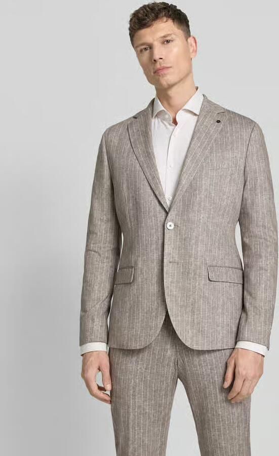 Zuitable slim fit 2-knoops colbert met klepzakken model 'Nick' - Foto 3