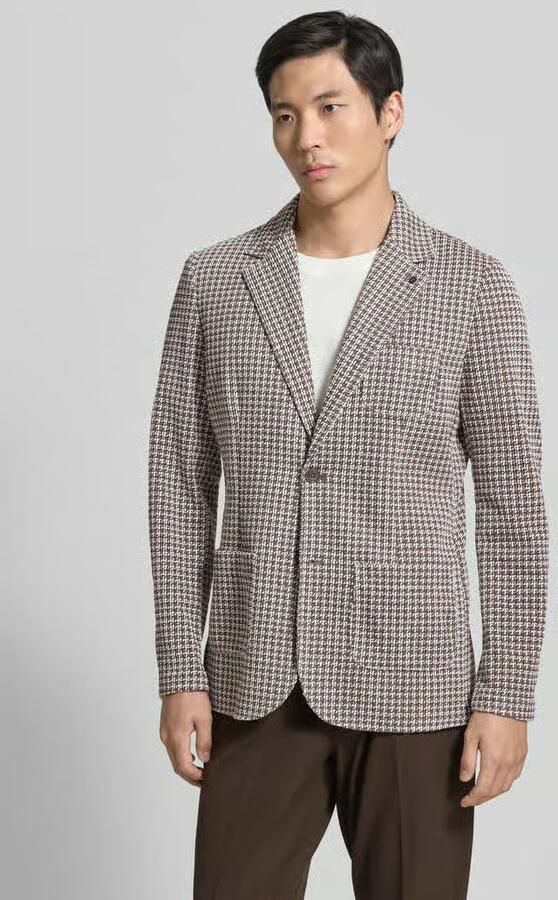 Zuitable slim fit 2-knoops colbert van katoenmix - Foto 2