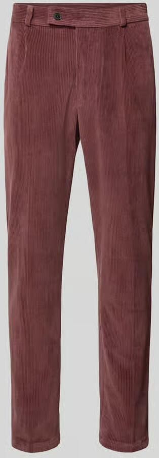 Zuitable Slim fit broek van katoenmix in corduroy look model 'Cliffer'
