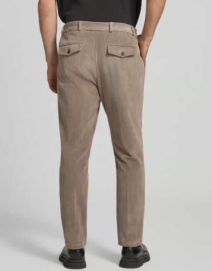 Zuitable Slim fit broek van katoenmix in corduroy look model 'Cliffer' - Foto 2