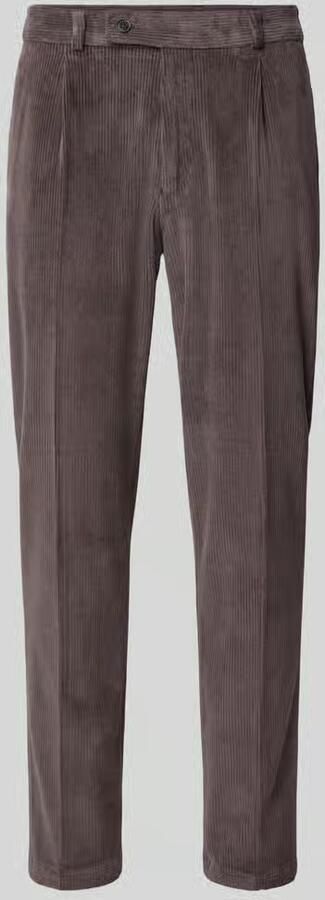 Zuitable Slim fit broek van katoenmix in corduroy look model 'Cliffer'