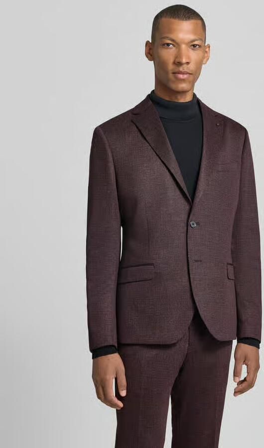 Zuitable Slim fit colbert met lyocell-aandeel model 'Nick' - Foto 4