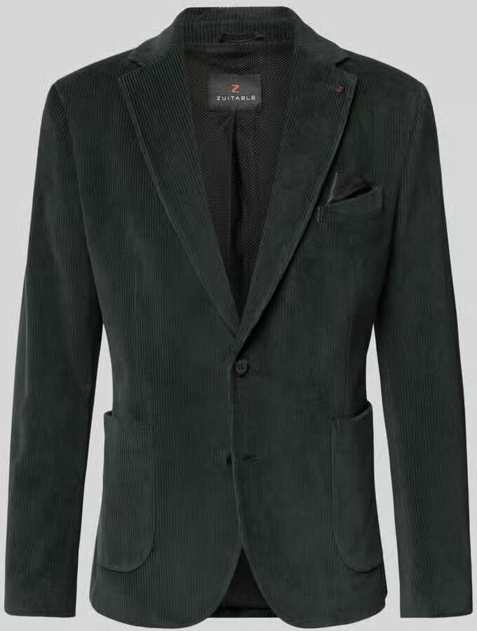 Zuitable Slim fit colbert van katoenmix in corduroy look model 'Nick'