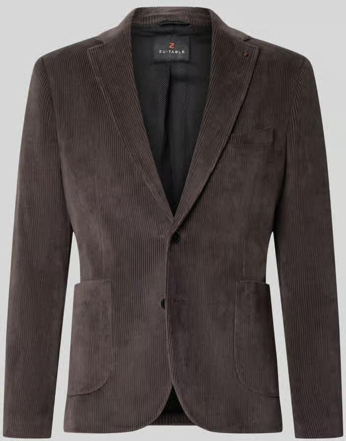 Zuitable Slim fit colbert van katoenmix in corduroy look model 'Nick'