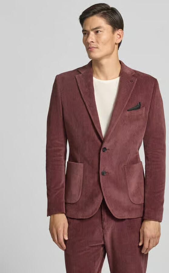 Zuitable Slim fit colbert van katoenmix in corduroy look model 'Nick' - Foto 2