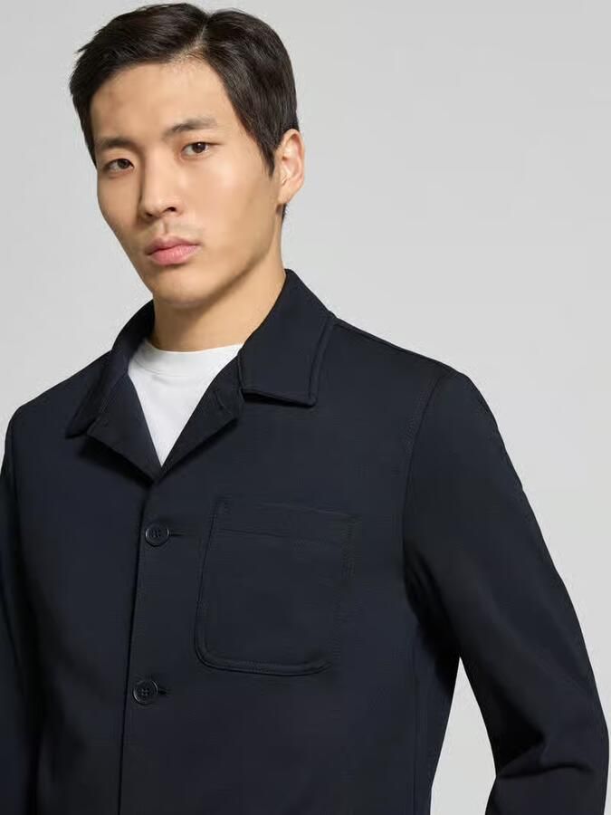 Zuitable slim fit overhemdjack met kentkraag model 'DiJohn'
