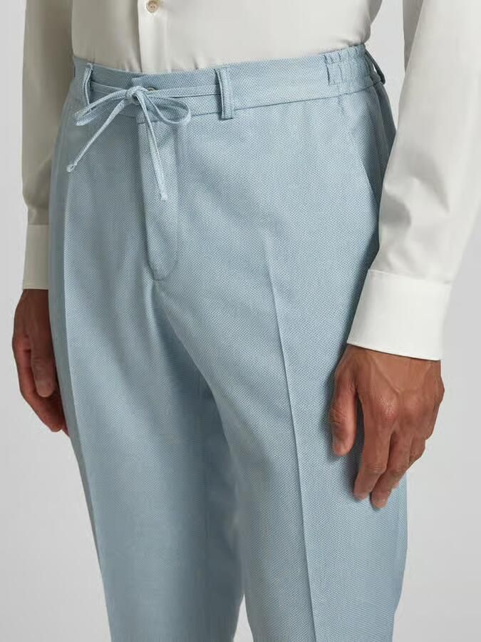 Zuitable Slim fit pantalon met persplooien model 'SPARTAFLEX'