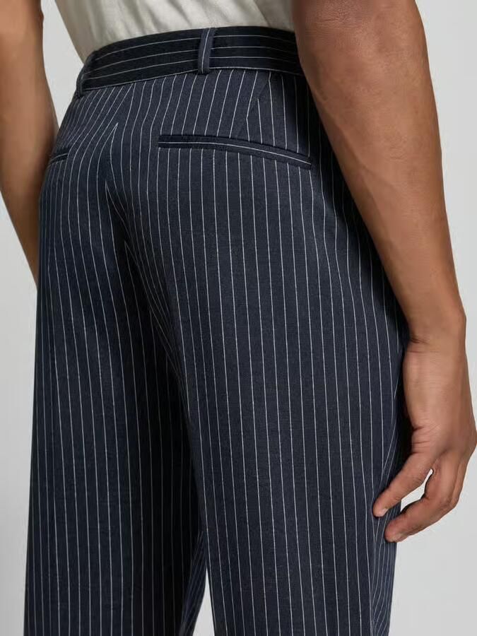 Zuitable straight fit broek met scheerwol model 'Connor'