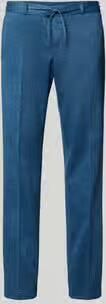 Zuitable straight fit stoffen broek met bandplooien model 'Sparta'