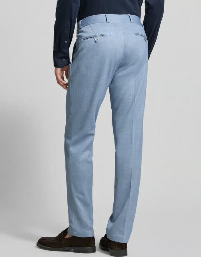 Zuitable straight fit stoffen broek met bandplooien model 'Sparta' - Foto 2