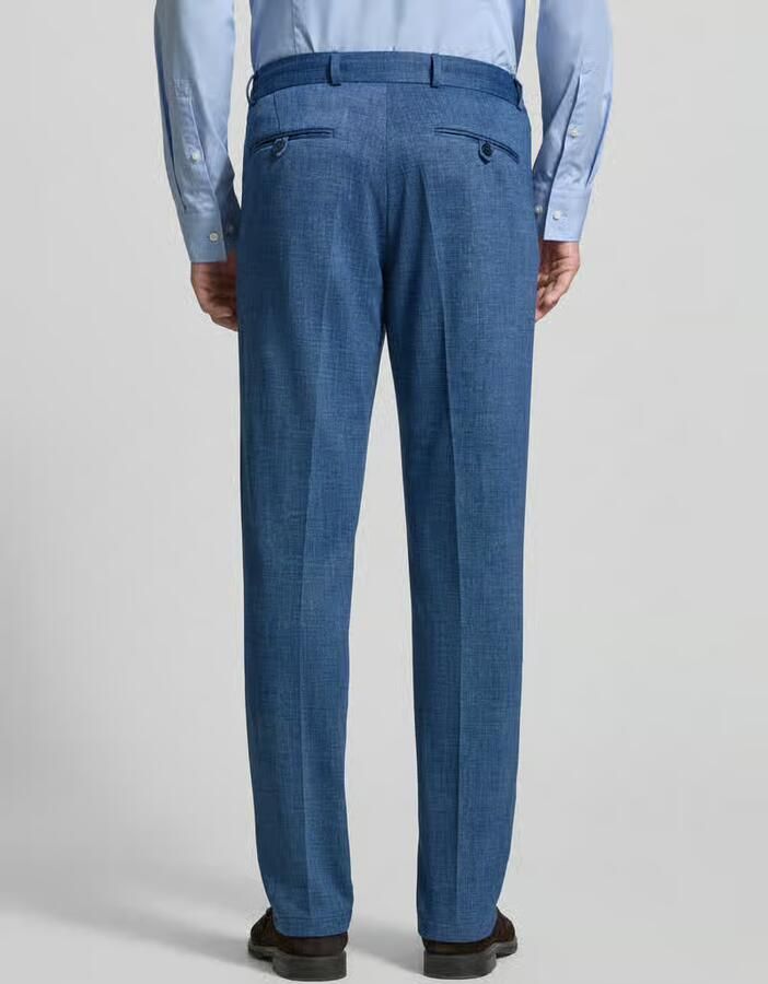 Zuitable straight fit stoffen broek met bandplooien model 'Sparta' - Foto 2
