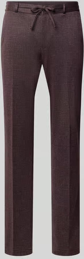 Zuitable straight fit stoffen broek met tunnelkoord model 'Sparta' - Foto 3