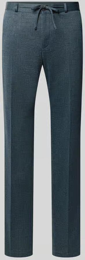 Zuitable straight fit stoffen broek met tunnelkoord model 'Sparta' - Foto 2