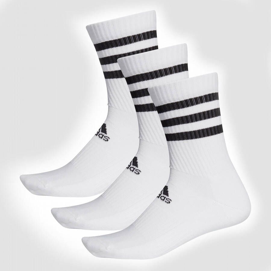 Adidas Perfor ce Functionele sokken 3-STRIPES CUSHIONED CREW SOKKEN 3 PAAR