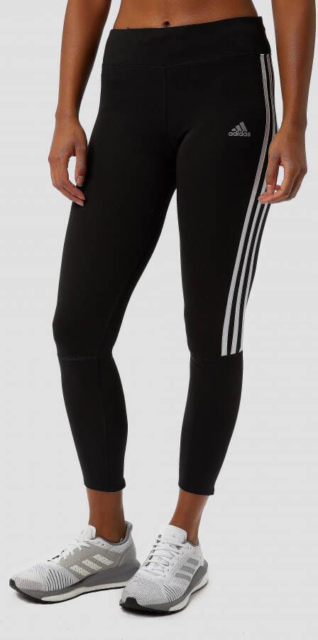 Adidas 3 stripes sporttight zwart dames