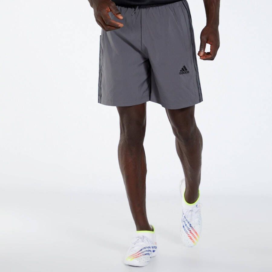 Adidas aeroready essentials chelsea 3-stripes korte broek grijs heren