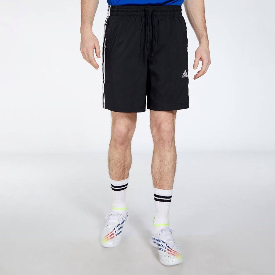 Adidas 3-stripes korte broek zwart heren