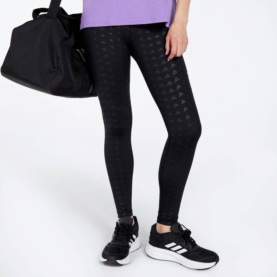 Adidas all over print sporttight zwart dames