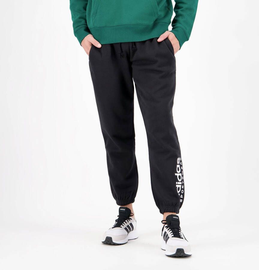 Adidas all szn fleece graphic joggingbroek zwart heren